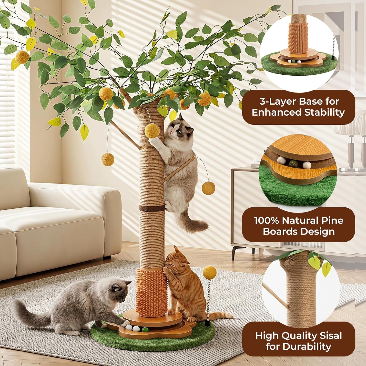 41-tall-cat-scratching-post-for-large-cats-xl-sturdy-cat-scratching-post-with-solid-wood-base-sisal-rope-scratching-posts-for-indoor-cats-adults-with-self-grooming-brush-4-detachable-hanging-toys