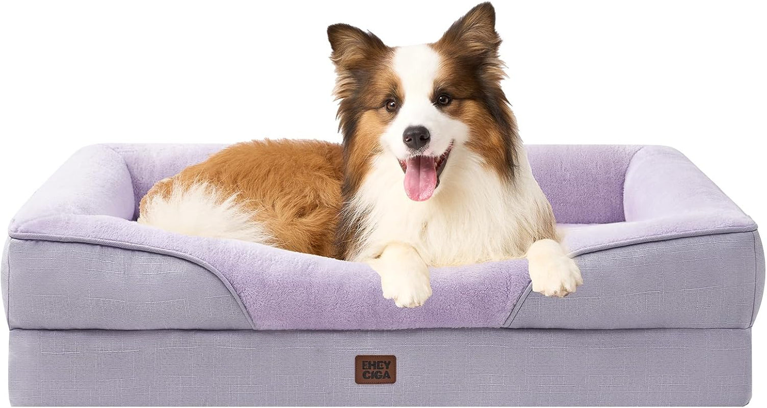eheyciga-orthopedic-xl-dog-bed-for-large-sized-dog-42x30-inch-extra-large-memory-foam-dog-couch-bed-with-sides-waterproof-liner-washable-removable-cover-bolster-pet-sofa-grey