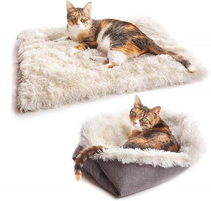 Cat Litter Pet Kennel Cat Pad Cushion Dual-Use Long-Haired South Korea Velvet Autumn and Winter Nest Cat Litter Mattress Pet Pad 61Cm X Cm 511
