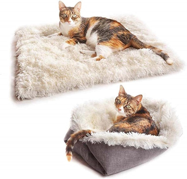 Cat Litter Pet Kennel Cat Pad Cushion Dual-Use Long-Haired South Korea Velvet Autumn and Winter Nest Cat Litter Mattress Pet Pad 61Cm X Cm 511