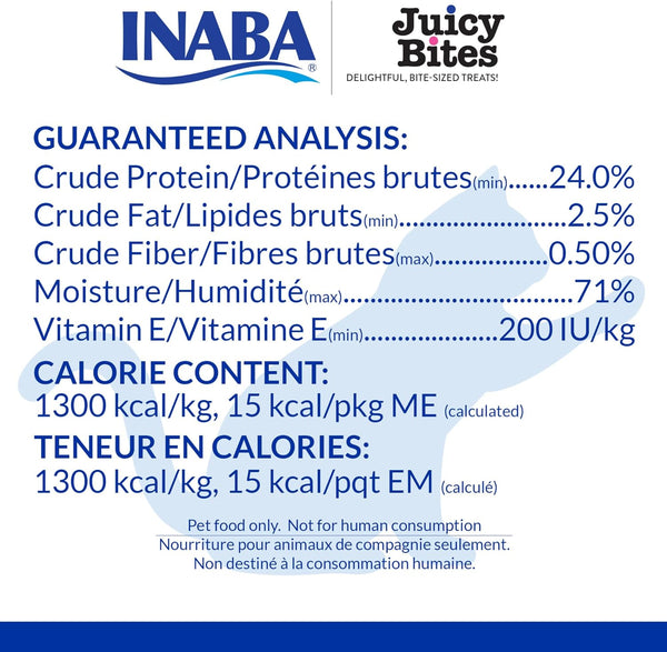 INABA Juicy Bites Chewy Cat Treats, Scallop Crab Flavor, 18Ct | Immune Support, Antioxidant Support, 71% Moisture, 15 Calories, Training Treat, 18 X 0.4 Oz Pouches5