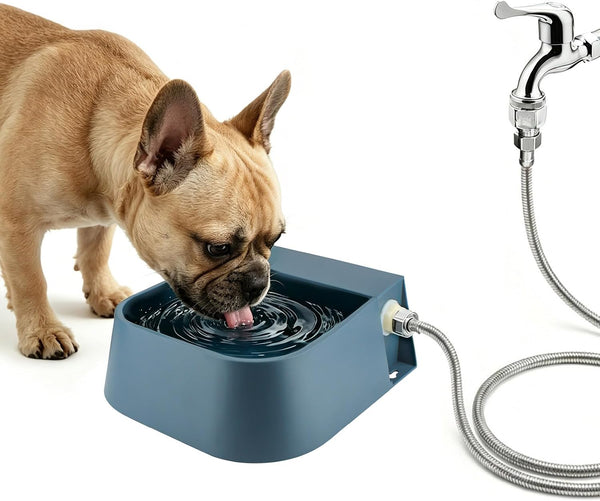 LESYPET Dog Automatic Water Dispenser with Hose, 68 Oz Outdoor Dog Drinking Water Bowl for Chicken Livestock, Auto Filling Waterer for Pets & Livestock1