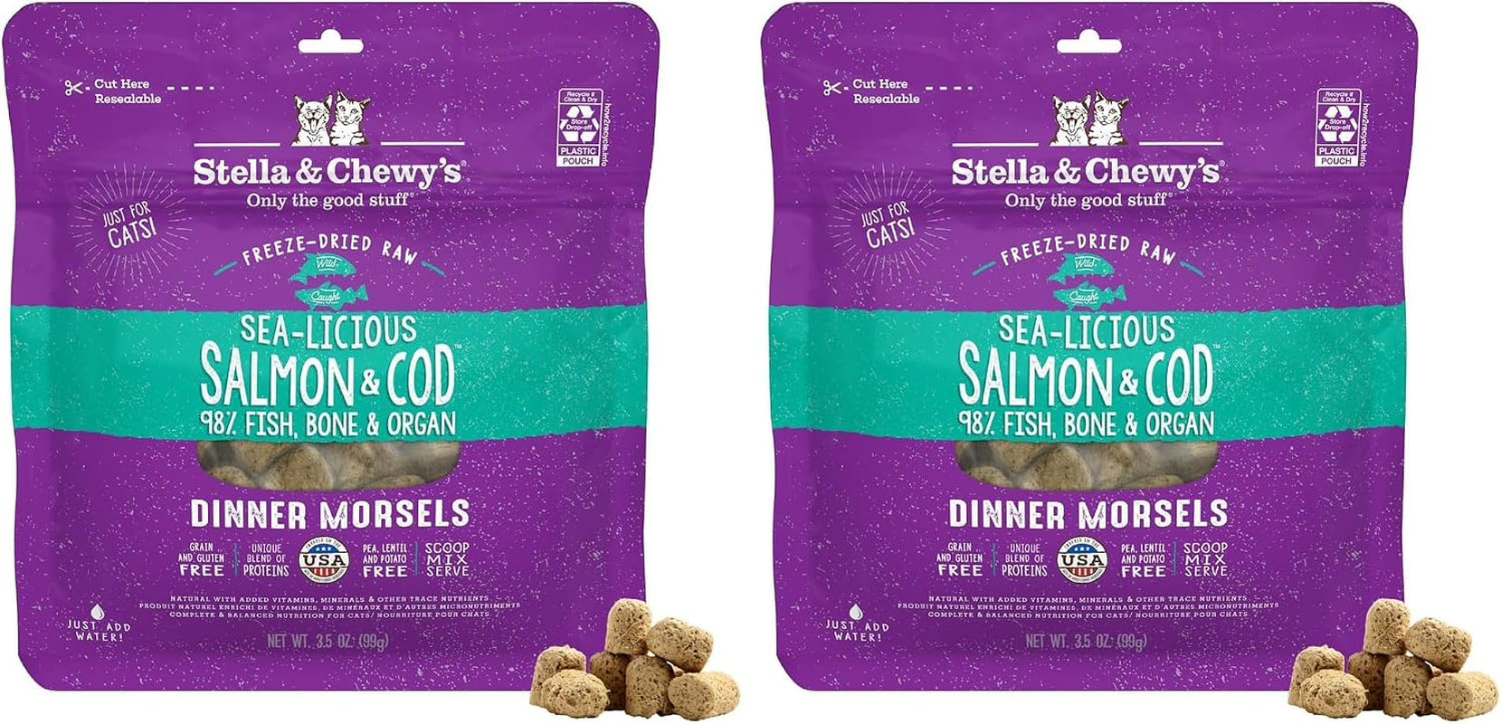 stella-chewys-freeze-dried-raw-cat-dinner-morsels-premium-chicken-recipe-with-98-cage-free-meat-organs-natural-grain-free-cat-kitten-food-made-in-usa-3-5-oz