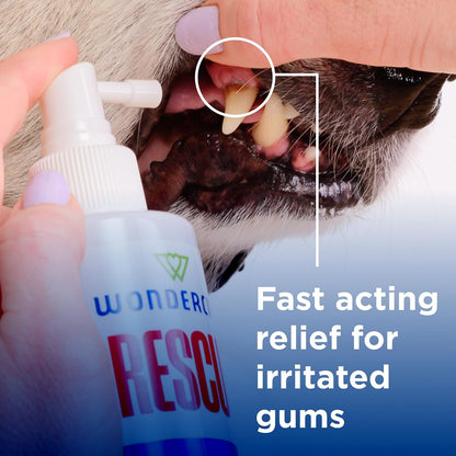Wondercide Rescue - Oral Spray for Dogs and Cats - 8.5 Oz | Freshens Breath, Soothes Gums, Alcohol Free Daily Dental Care - with Pure Hypochlorous3