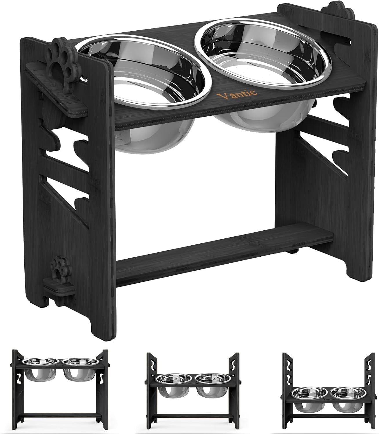 vantic-elevated-dog-bowls-raised-dog-bowl-stand-adjustable-small-natural-bamboo-elevated-feeder-with-2-stainless-steel-bowls-adjustable-height-stand-for-small-puppies-and-cats