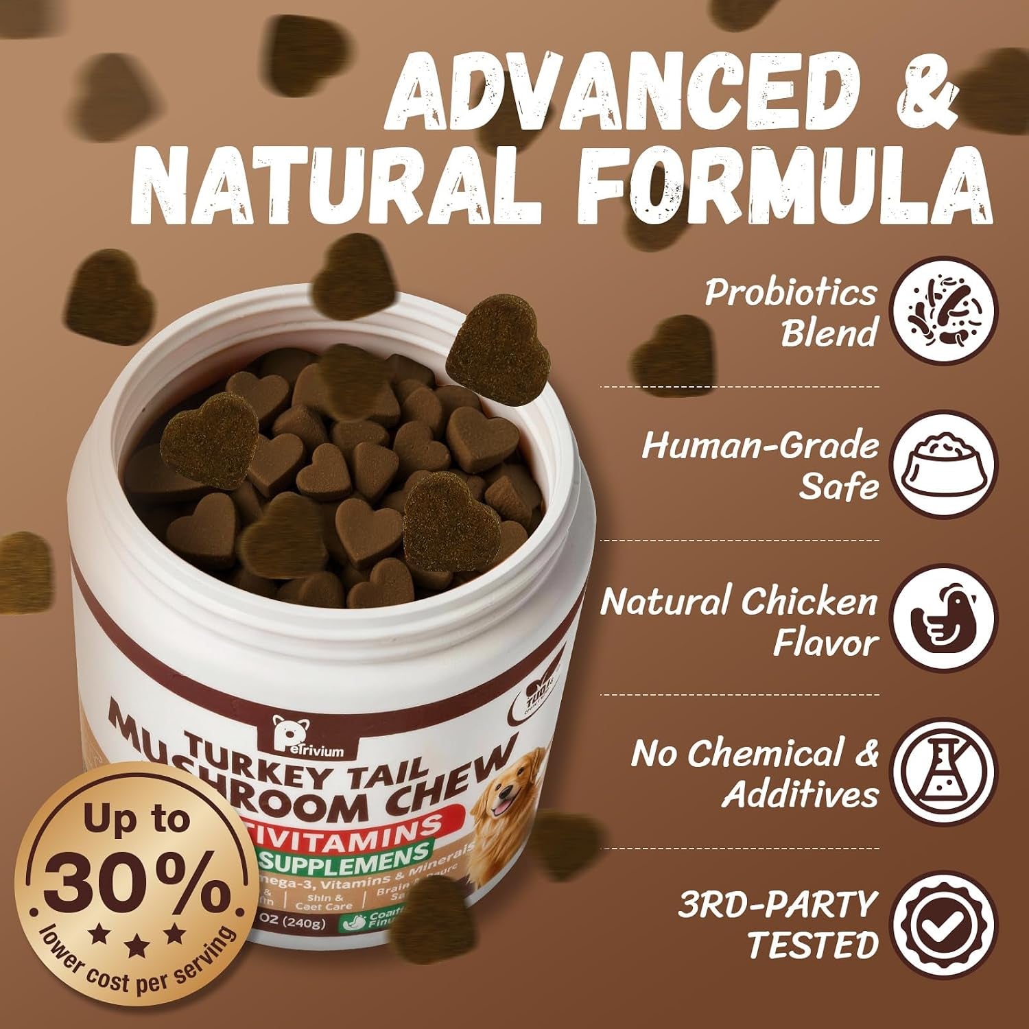 turkey-tail-mushroom-for-dogs-with-probiotics-mushroom-supplement-for-dogs-lumps-and-bumps-reishi-lions-mane-immune-boost-gut-health-lipoma-joint-skin-support-multivitamin-120-chews