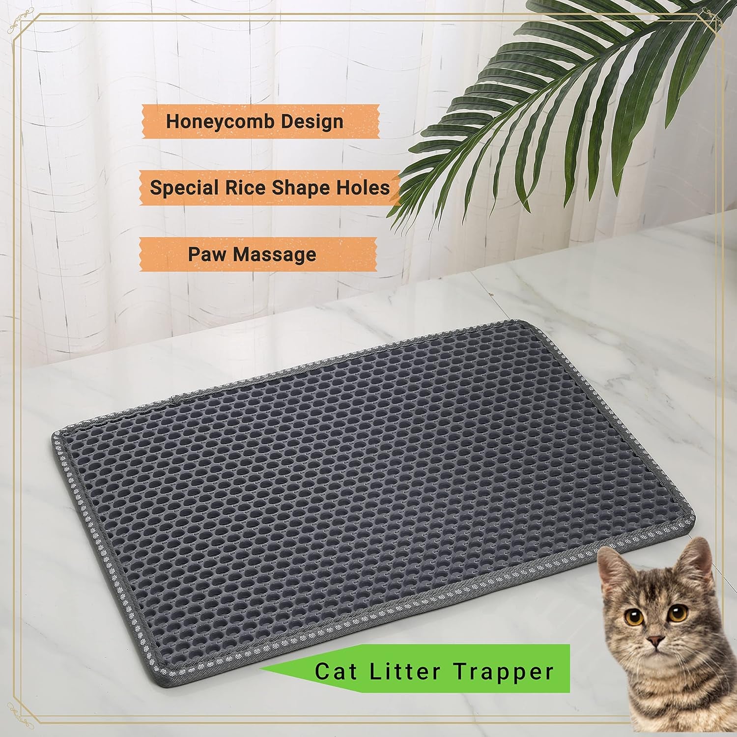 cat-litter-mat-21-x-14-inch-double-layer-eva-honeycomb-kitty-litter-trapping-mat-waterproof-urine-proof-non-slip-litter-box-floor-pad-easy-to-clean-scatter-control-mat-grey