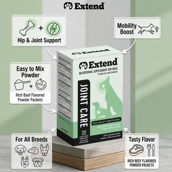 Extend Joint Support for Dogs Hip and Joint Supplement for Dogs Glucosamine Hip & Joint Support Arthritis Supplement, Support Healthy Joints, Mobility & Flexibility for All Dog Breeds - Made in USA3