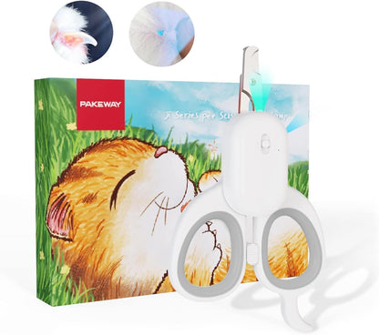 PAKEWAY Pet Nail Clipper with LED & -U-V Light, Cat Claw Trimmer with Ultra Bright LED Light for Nail Bloodline to Avoid over Cutting, Sharp Angled Blade Grooming Tool for Dog Cat Rabbit Small Animals9