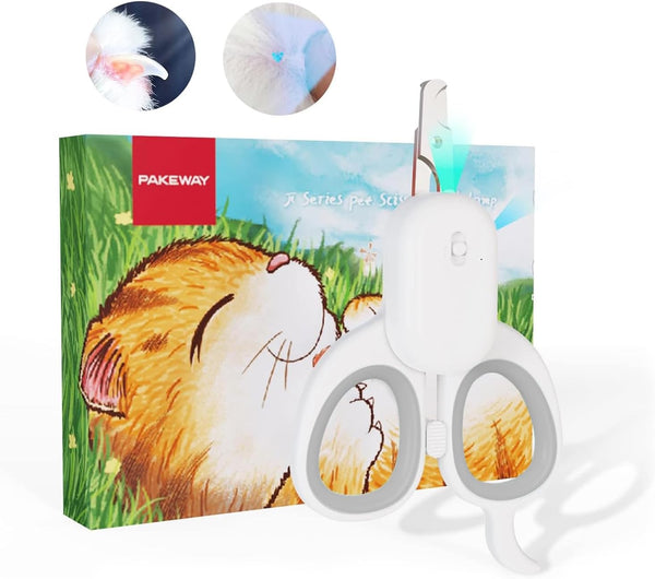 PAKEWAY Pet Nail Clipper with LED & -U-V Light, Cat Claw Trimmer with Ultra Bright LED Light for Nail Bloodline to Avoid over Cutting, Sharp Angled Blade Grooming Tool for Dog Cat Rabbit Small Animals9