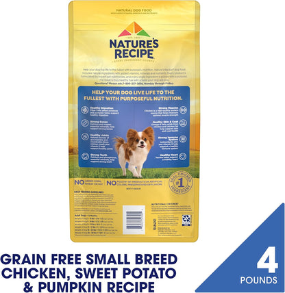 Nature'S Recipe Grain Free Small Breed Dry Dog Food, Chicken, Sweet Potato & Pumpkin Recipe, 4 Lb. Bag2