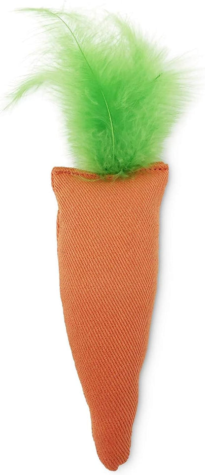 Ourpets 100-Percent North American Catnip Filled Carrot Cat Toy 24 Karat1