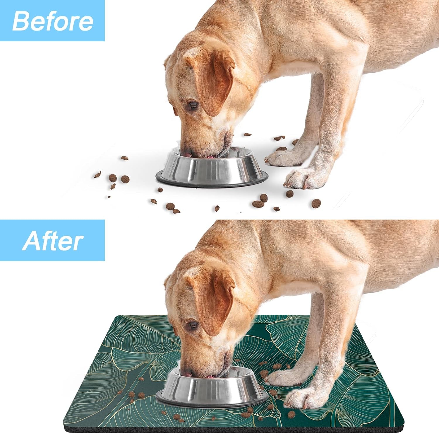rnivvi-dog-food-mat-12-x-19-flower-absorbent-dog-cat-bowl-mat-for-food-and-water-cute-anti-slip-rubber-pet-feeding-rug-protect-floors-puppy-placemat-for-feeding-watering-supplies-tropical