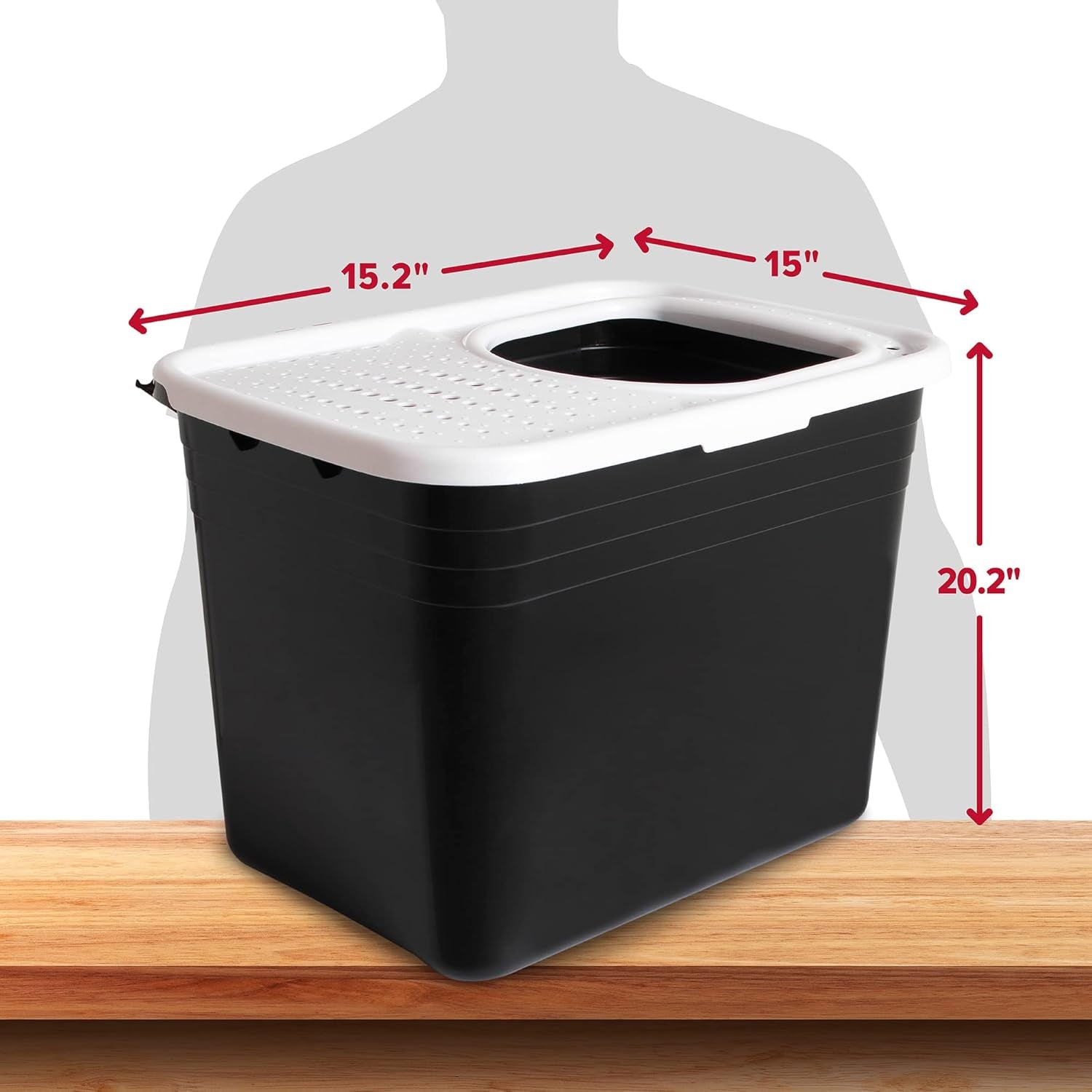 arm-hammer-premium-top-entry-litter-box-with-filter-to-clean-paws-and-microban-made-in-usa