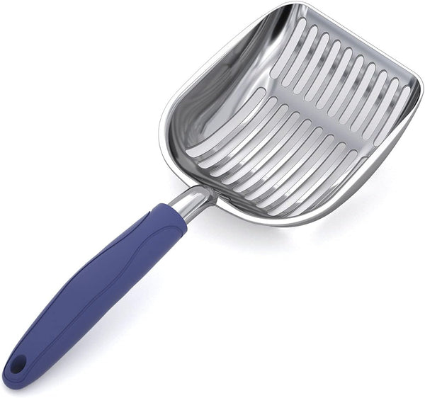 Wepet Cat Litter Scoop, Aluminum Alloy Sifter, Kitty Metal Scooper, Deep Shovel, Long Handle, Poop Sifting, Kitten Pooper Lifter, Durable, Heavy Duty, for Litter Box10