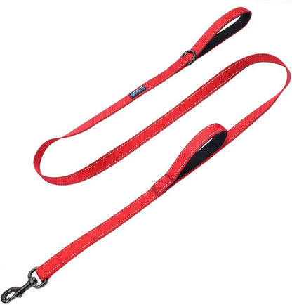 Max and Neo Double Handle Traffic Dog Leash - Reflective, Donates to Dog Rescue (Black, 6 FT)13