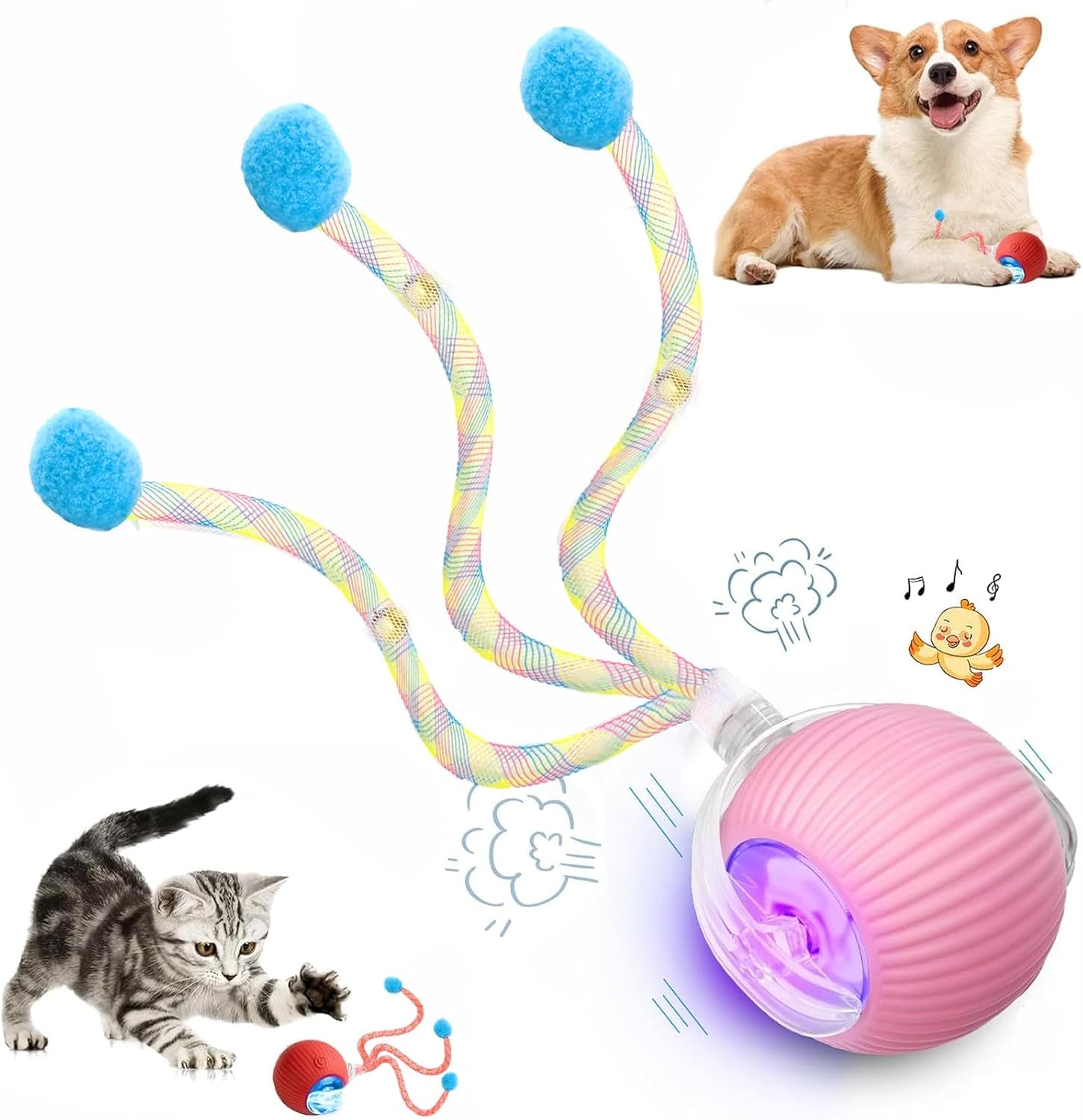 2-packs-speed-2-0-tail-interactive-cat-toys-for-indoor-cats-chirping-motion-activate-cat-toy-smart-kitten-rolling-ball-moving-ball-toys-rechargeable-dog-cats-bal-l-for-enrichment-exercise