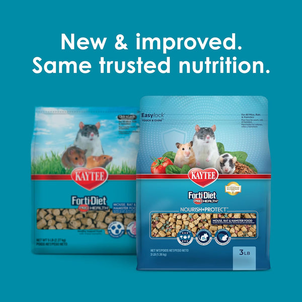 Kaytee Forti Diet Pro Health Small Animal Food for Mouse and Pet Rats, 3-Pound2