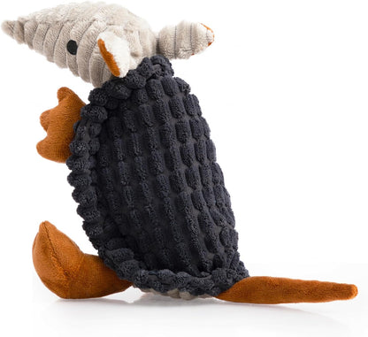 Hollypet Plush Squeaky Armadillo Chew Dog Toy for Small Medium, 8" | Cute Stuffed Armadillo Toy with Unique Grunt Squeaker & Textured Fabric for Teeth Cleaning. Great for Small & Medium Dogs43