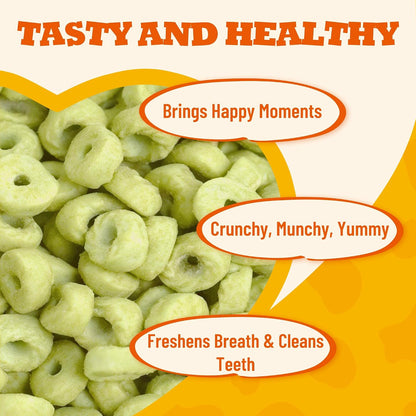 9 Oz Catnip Cat Treats with Vitamins, Teeth Cleaning & Training | All-Natural Chicken, Salmon, Catnip & Barley Grass. Crunchy Cleans Teeth, Freshens Breath. Helps Hairballs & Digestion.2