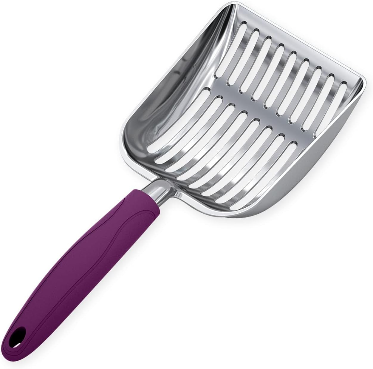 wepet-cat-litter-scoop-aluminum-alloy-sifter-kitty-metal-scooper-deep-shovel-long-handle-poop-sifting-kitten-pooper-lifter-durable-heavy-duty-for-litter-box