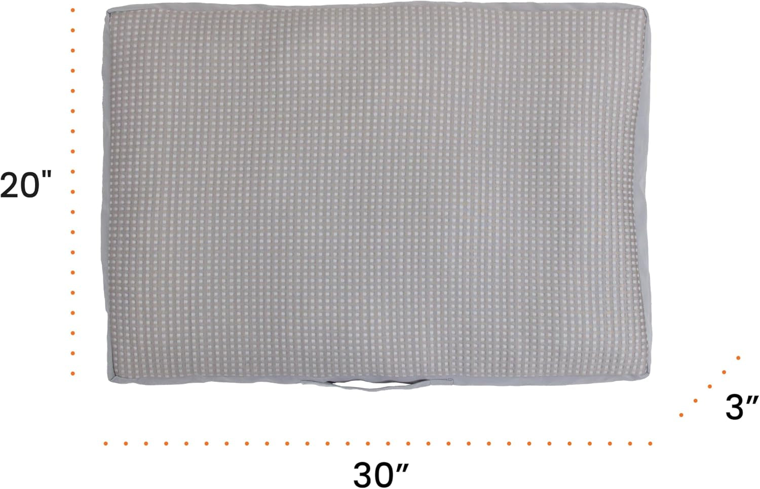 best-friends-by-sheri-cool-cozy-dog-cooling-bed-orthopedic-comfort-with-shredded-foam-plush-polyfill-water-resistant-base-washable-cover-dogs-puppies-gray-small-30-x-20