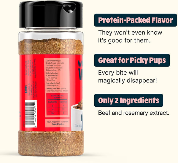 Barkbox Bada Bing Beef Dry Dog Food - 4.6 Oz | Topper - High Protein Beef & Rosemary Sprinkles - Meal Topper for Dog Food4