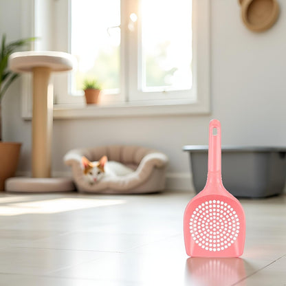 Pink Plastic Cat Litter Scoop Pet Care Sand Waste Scooper Shovel Hollow Cleaning Tool Pet Supplies Easy to Clean Cat Litter Scoops Litter and Housebreaking Pet Supplies7