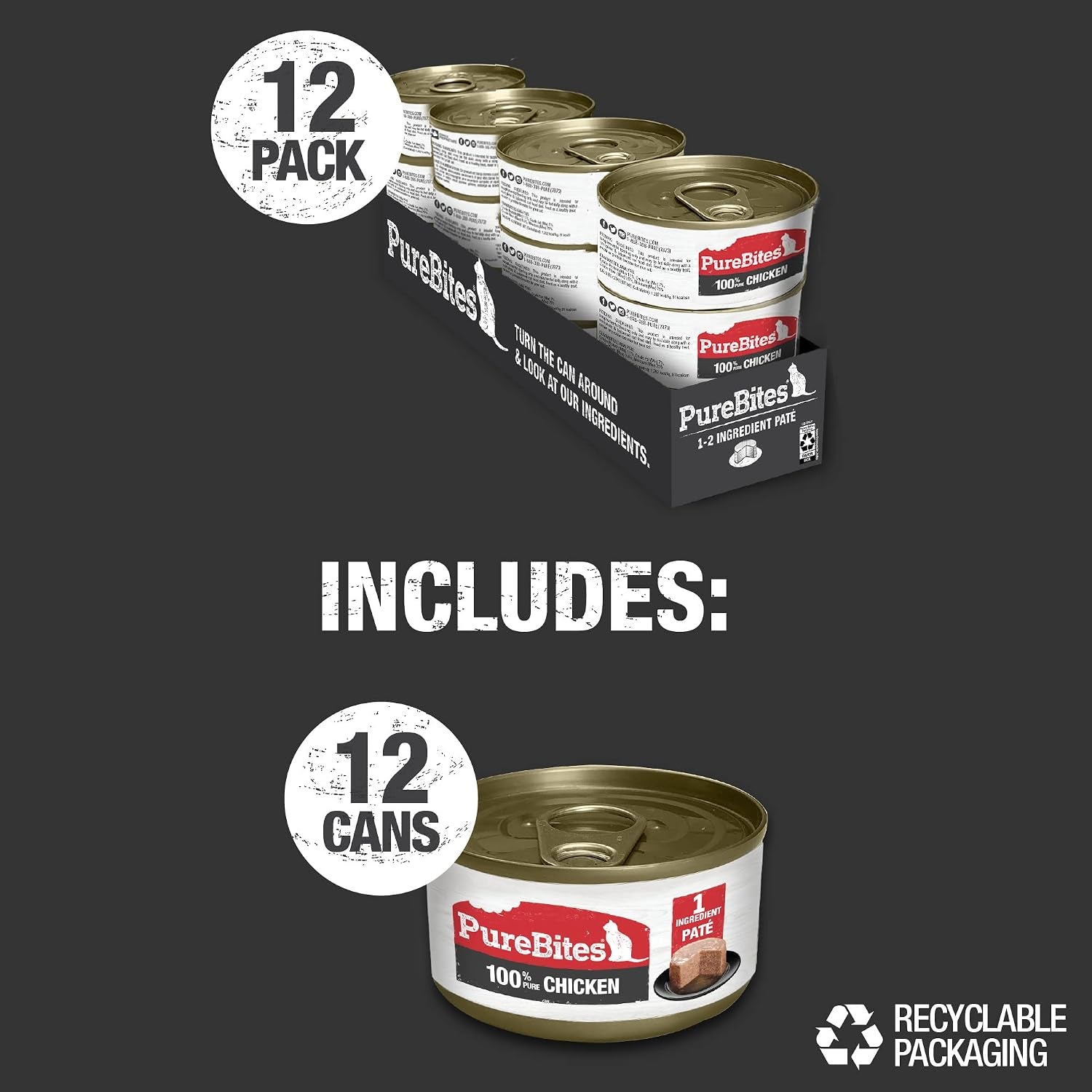 purebites-100-pure-chicken-pate-cat-treat-2-5oz-can-only-1-ingredient-case-of-12
