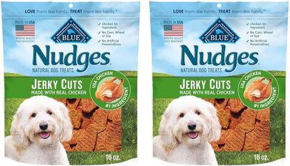 Blue Buffalo Nudges Chicken Jerky Bites Natural Dog Treats, Tender & Meaty Dog Snacks, Healthy Reward or Training Treat, Made in the USA with Real Chicken, No Artificial Preservatives, 16 Oz.20