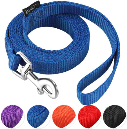 AMAGOOD 6 FT Puppy/Leash, Strong Traditional Style with Easy to Use Collar Hook, Great for Small, Medium and Large Dogs (5/8In X 6 Ft, Purple)18