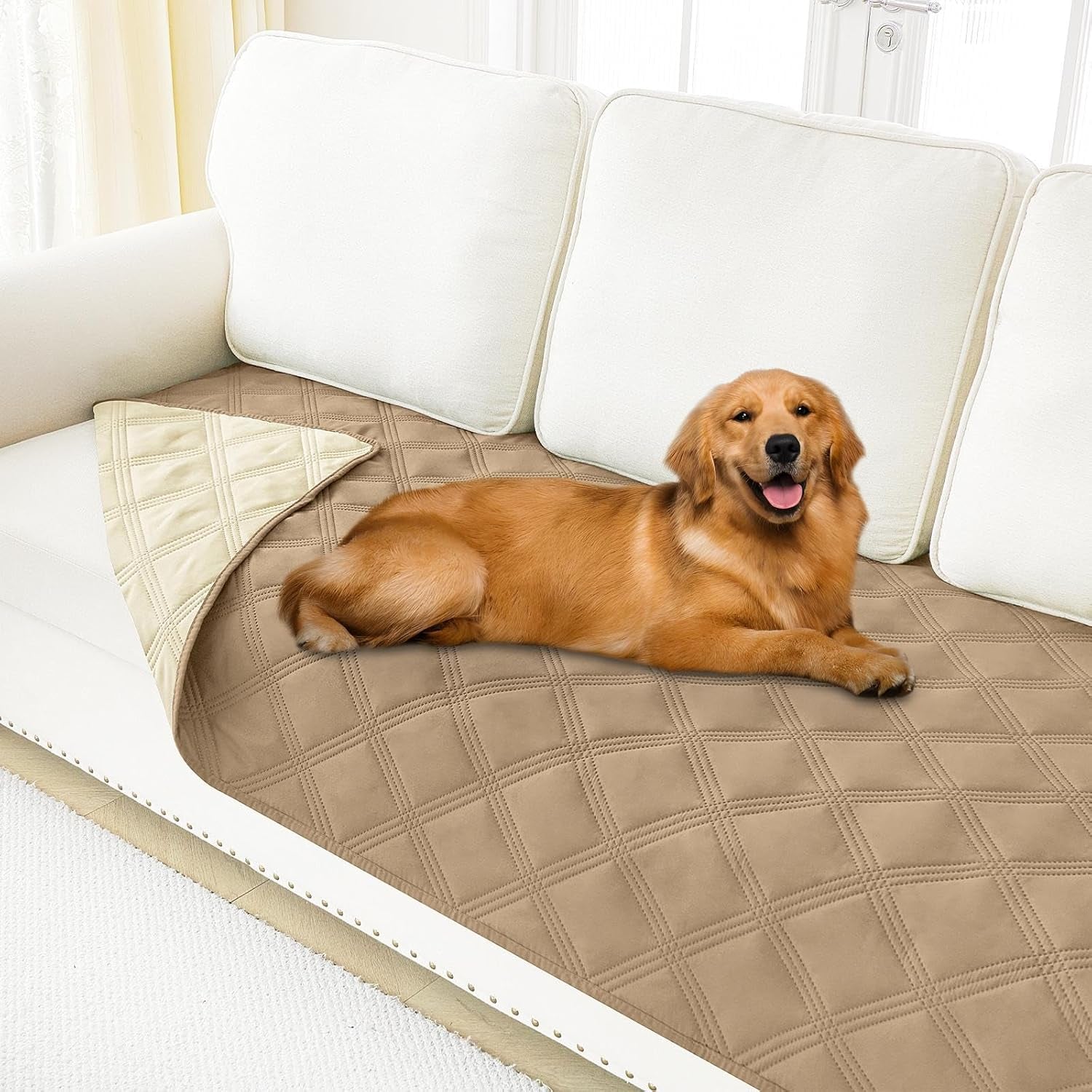 smiry-waterproof-dog-bed-cover-blanket-reversible-pet-blanket-soft-reversible-washable-leakproof-cats-dogs-couch-cover-for-sofa-couch-furniture-30x70-inch