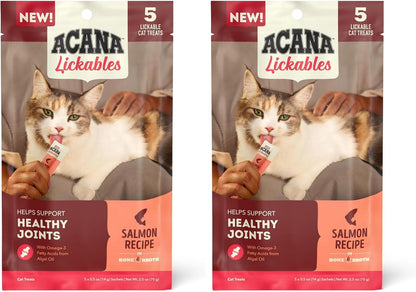 ACANA Lickables Cat Treats Variety Pack .5Oz. Tubes (8 Ct., 2 of Each) | High Protein, Skin & Coat, Immune Support15