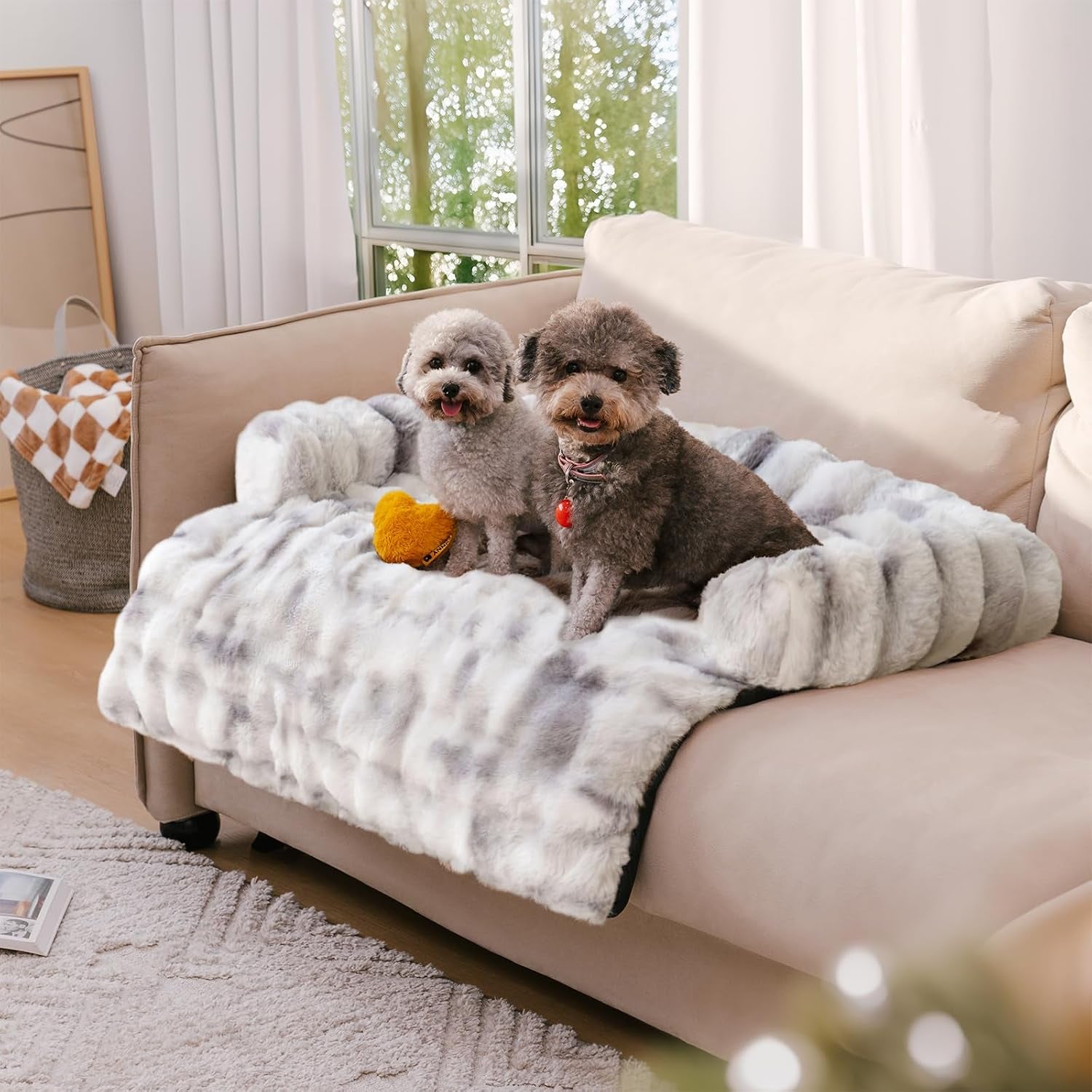 funny-fuzzy-pet-fluffy-fuzzy-couch-cover-calming-washable-dog-bed-sofa-protector-pets-mat-for-small-medium-dogs-and-cats-coffee-33-45-28-35-5-51-in