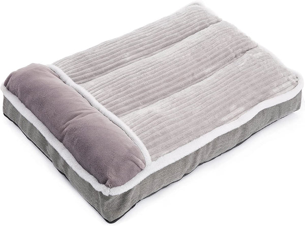 WINDRACING Large Dog Bed with Pillow for Crate Kennel, Sofa Dog Bed, Super Soft Pet Bed for Medium, Jumbo, Furniture2