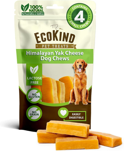 Ecokind Yak Cheese Himalayan Dog Chews, Yak Chews for Large Dogs, 4-5 Bones | 1 Lb, Long Lasting for Aggressive Chewers, Only 3 Ingredient Natural High Protein Dental Dog Treats, No Additives or Lactose12