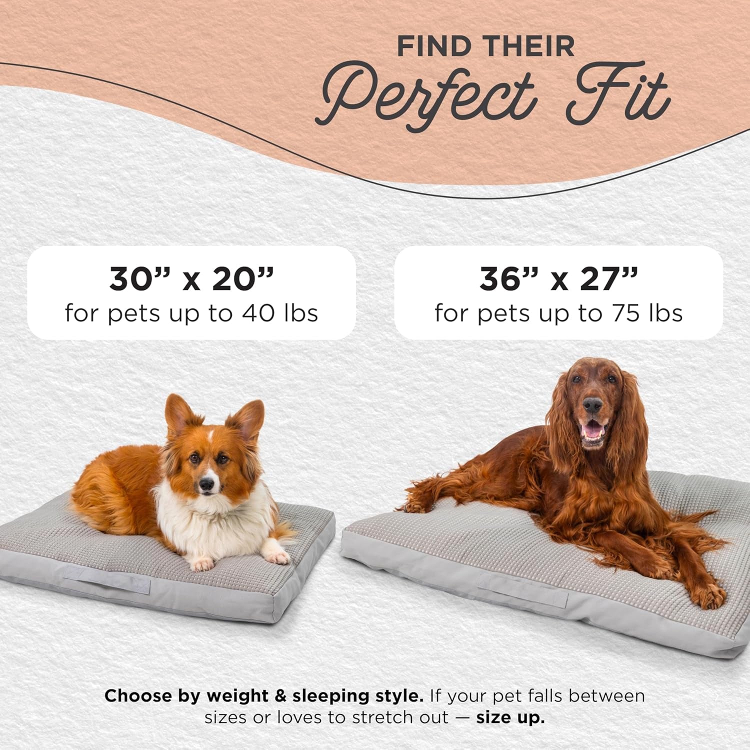 best-friends-by-sheri-cool-cozy-dog-cooling-bed-orthopedic-comfort-with-shredded-foam-plush-polyfill-water-resistant-base-washable-cover-dogs-puppies-gray-small-30-x-20