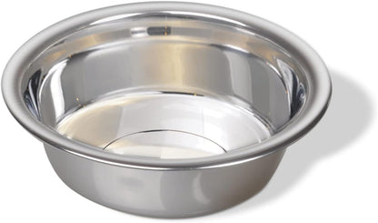 Van Ness Pets Medium Lightweight Stainless Steel Dog Bowl, 32 OZ Food and Water Dish, Natural7