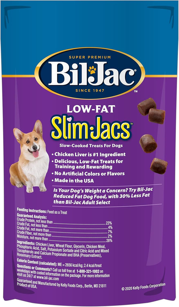 Bil-Jac Slim Jacs Low-Fat Dog Treats for Weight Management | Made with Real Chicken Liver | 4 Oz2