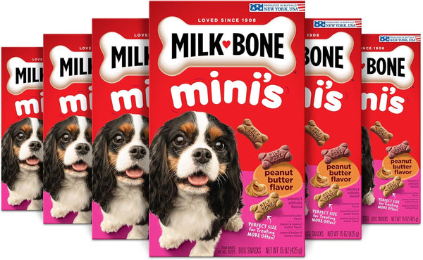 Milk-Bone Peanut Butter Flavor Dog Biscuits, Naturally & Artificially Flavored, 7 Lb. Box12