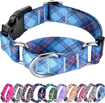 Hikiko Martingale Collar for Dogs Adjustable Soft Nylon Dog Collars with Cute Patterns for Small Medium Large Dog（Pink Butterfly,Medium）15