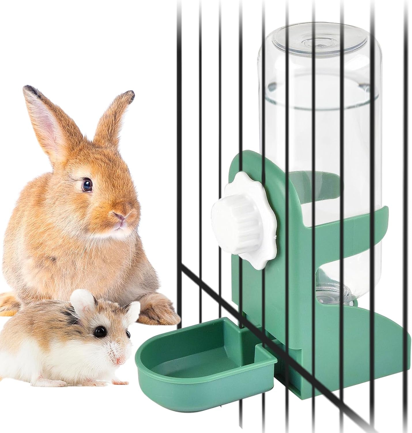kathson-rabbit-water-dispenser-for-cage-17-oz-hanging-guinea-pig-water-bottle-no-drip-gravity-automatic-bunny-water-bottle-no-leak-small-animal-water-bottle-for-chinchilla-ferret-hamster-white