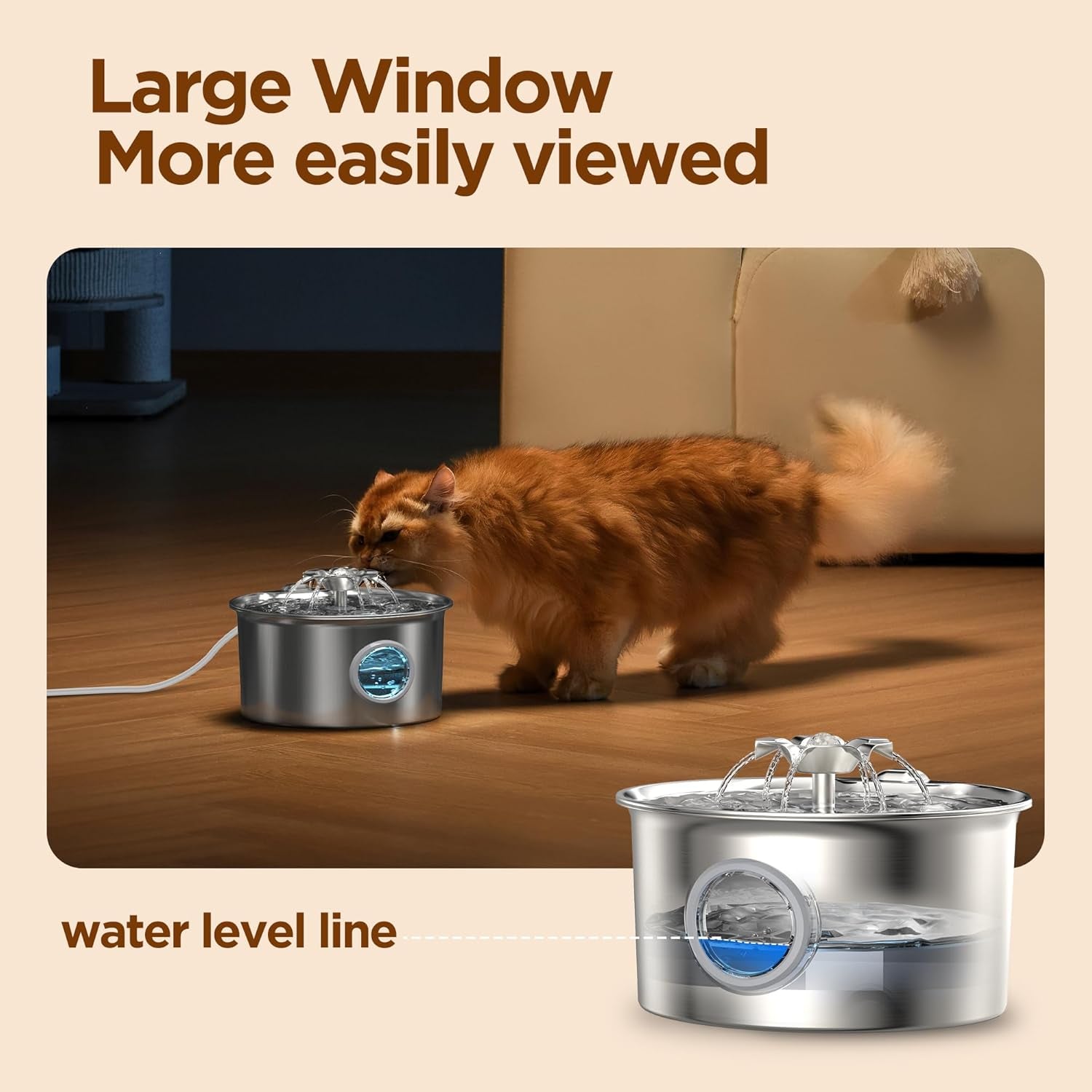 stainless-steel-cat-water-fountain-88oz-2-6l-cat-fountain-for-drinking-pet-water-fountain-for-cats-inside-with-flower-quiet-cats-dispenser-kitty-drinking-fountains-indoor-for-pets-small-animals