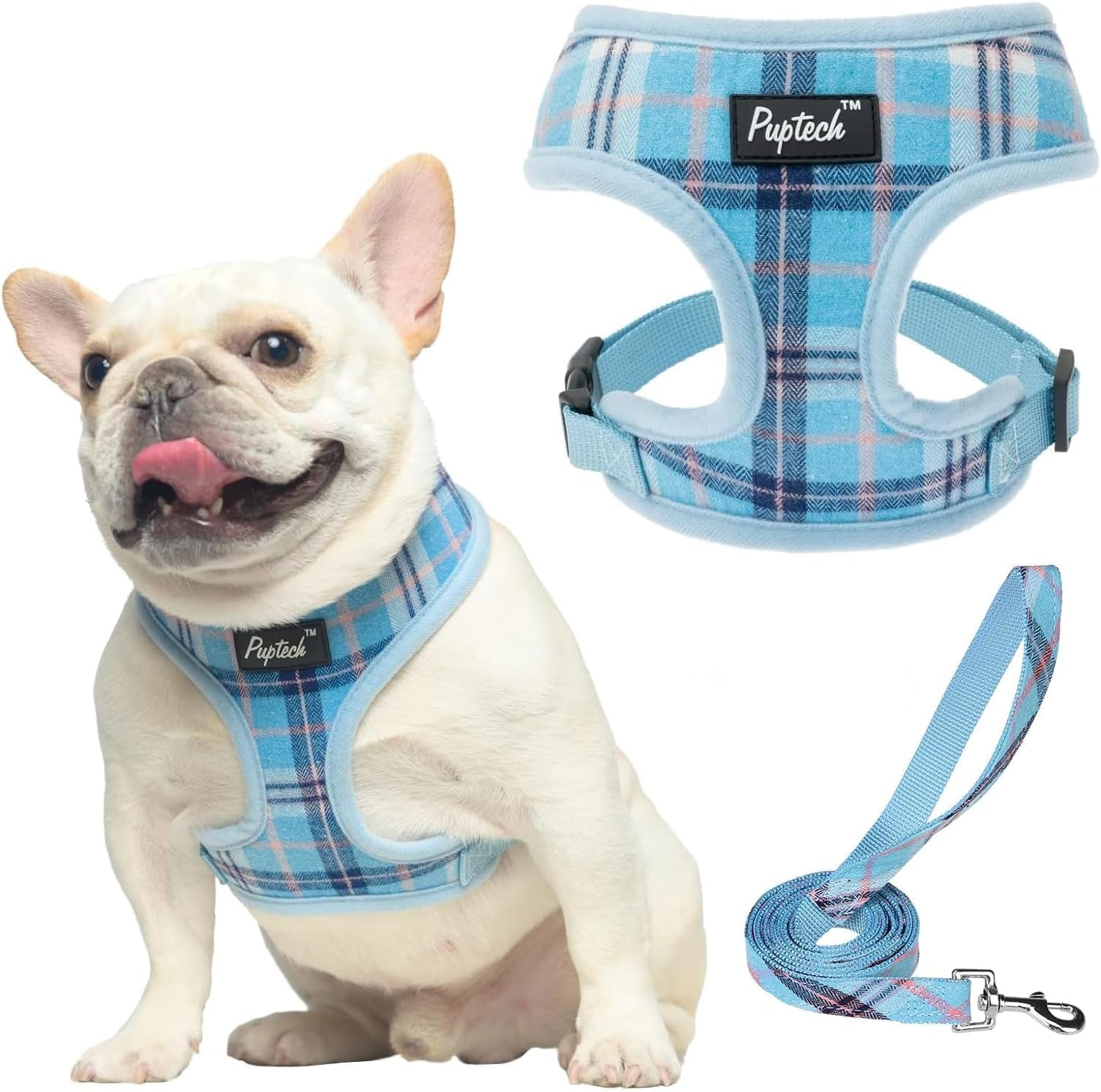 pupteck-soft-mesh-dog-harness-small-sized-and-leash-set-pet-puppy-cat-comfort-padded-vest-no-pull-harnesses-beige-s