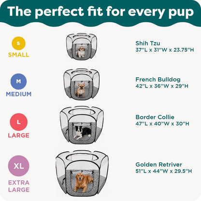 Furhaven Soft-Sided Dog & Cat Playpen, Portable Foldable Indoor & Outdoor Pet Playpen with Mesh Windows & Zippered Door, Gray, Extra Large6