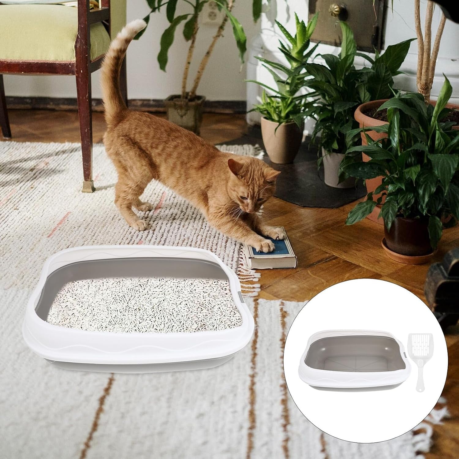 wakauto-kitten-litter-pan-anti-splash-durable-cat-litter-basin-semi-enclosed-grey-pet-toilet-for-indoor-kitten-training-and-housebreaking