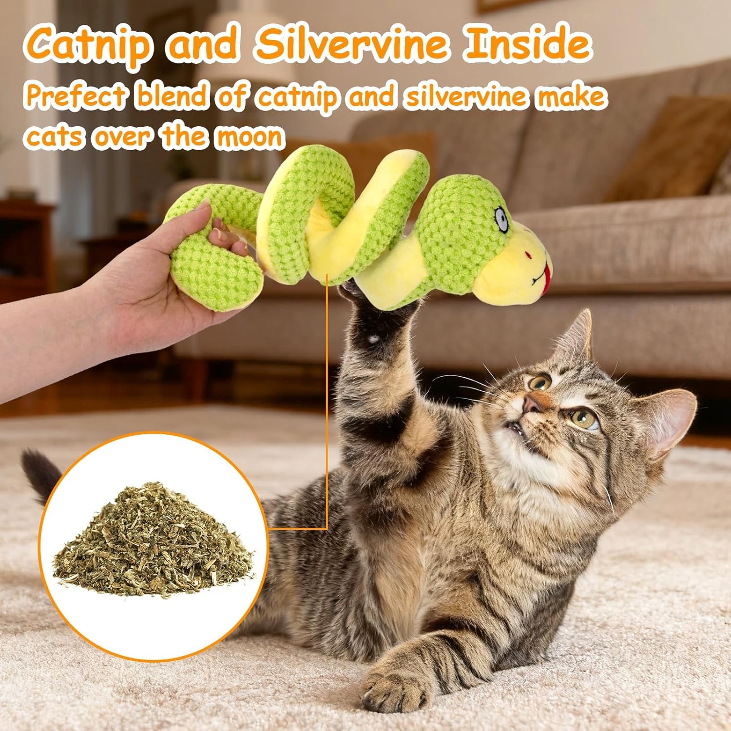 retro-shaw-11-realistic-snake-cat-toy-interactive-kicker-toy-for-indoor-cats-with-silvervine-catnip-crinkle-sound-spring-loaded-design-bite-resistant-plush-for-kitten-teething-boredom-relief