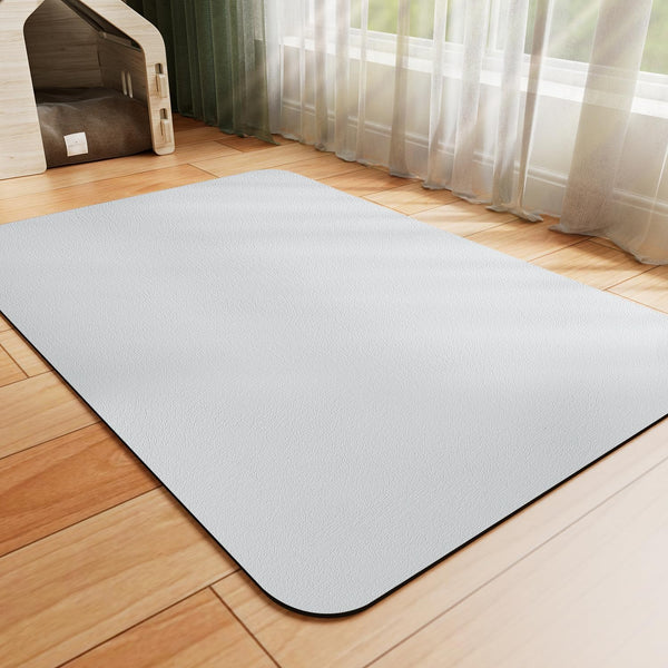 Hotlive Dog Food Mat - Absorbent Cat Mat for Food and Water, No Stains Pet Feeding Bowl Mat, Easy to Clean Pet Placemats, Quick Dry Dog Water Dispenser Mat for Messy Drinkers | Dark Grey 12"X 19"12