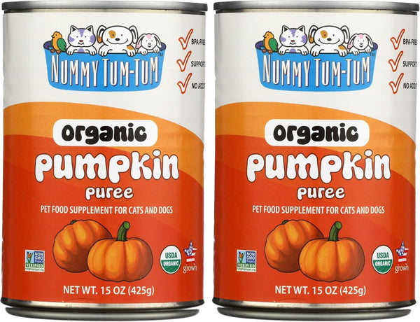 Nummy Tum Tum Organic Pumpkin Puree for Pets, 15 Oz (Pack of 12) | USA Grown Pumpkins, Supports Healthy Digestion for Cats & Dogs, Great for Food Toppers, Treats, & Recipes11