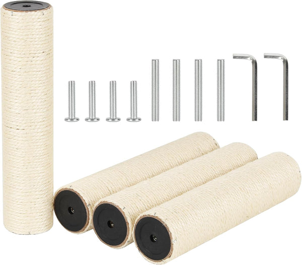 6.8Cm 2.7In Diameter Cat Tree Scratching Post Replacement Sisal (2Posts*30Cm/11.81In, M8)13